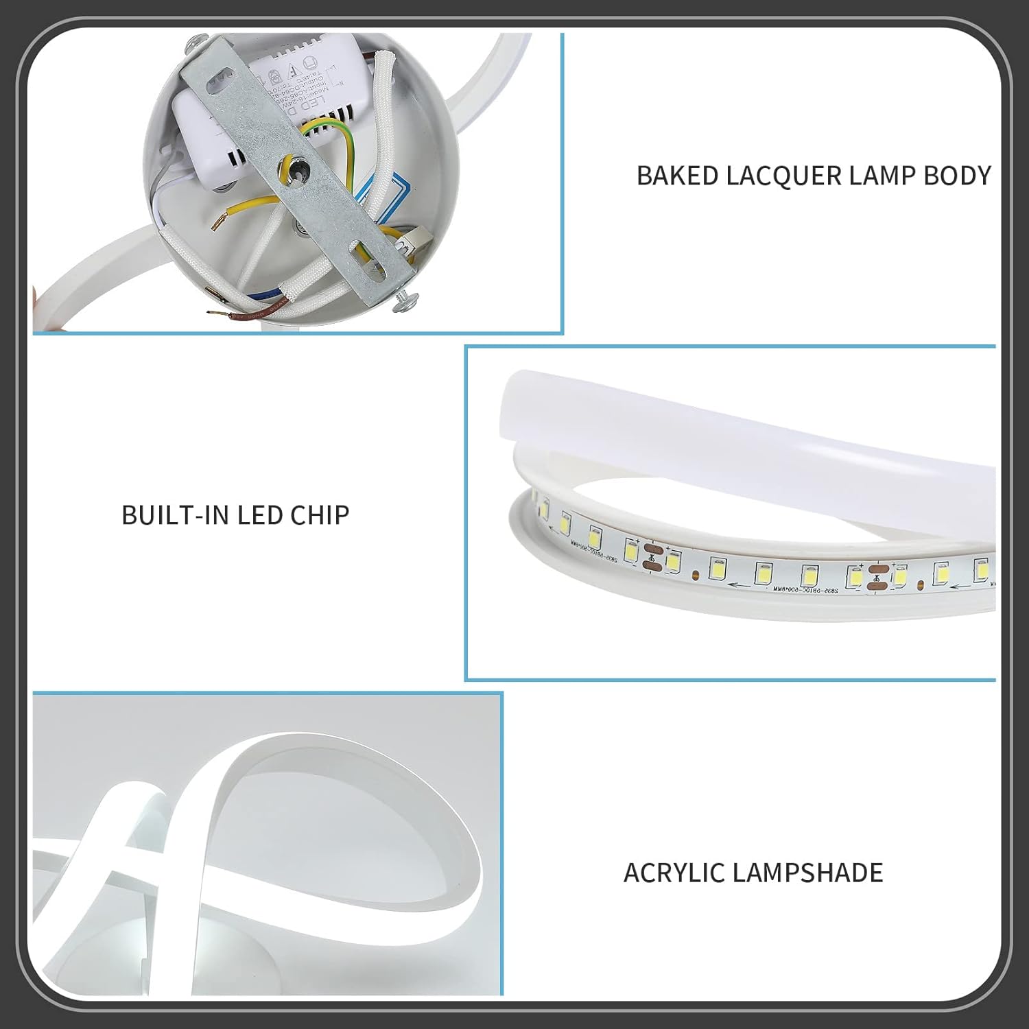 Infinity – Applique LED Design dalla Forma Fluida