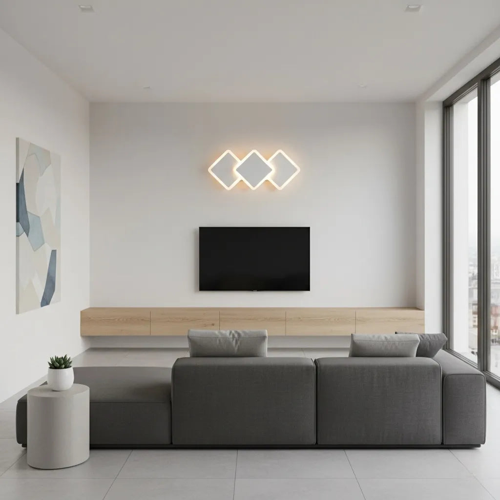 Trisquare – Applique LED a 3 Rombi con CCT Switch