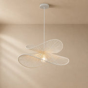 Aiko – Lampadario Design Intrecciato in Rattan Naturale