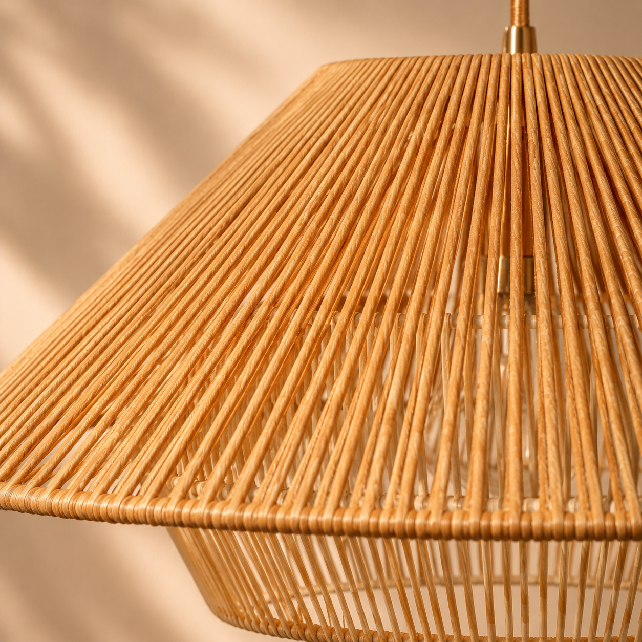 Akari – Lampada a Sospensione Design Japandi in Corda Naturale
