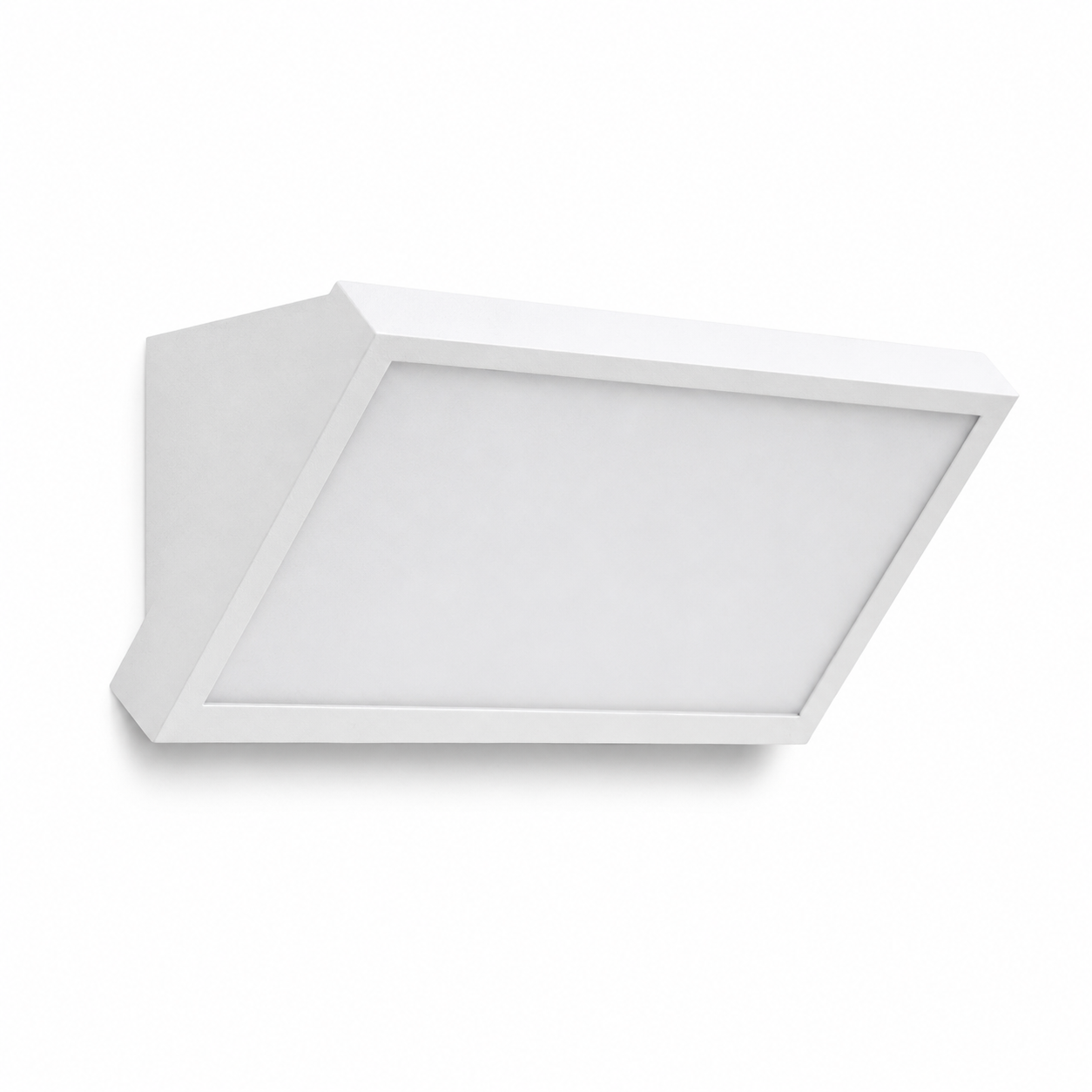 Applique Design LED Inclinata IP65 Bianco