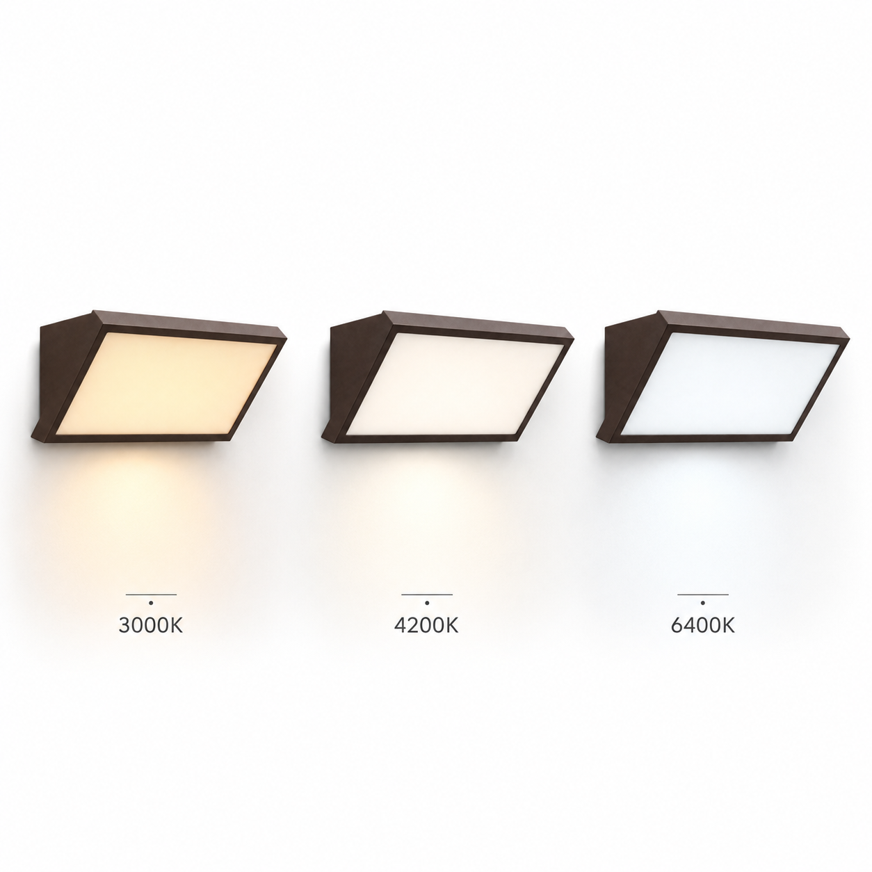 Applique Design LED Inclinata IP65 Bianco