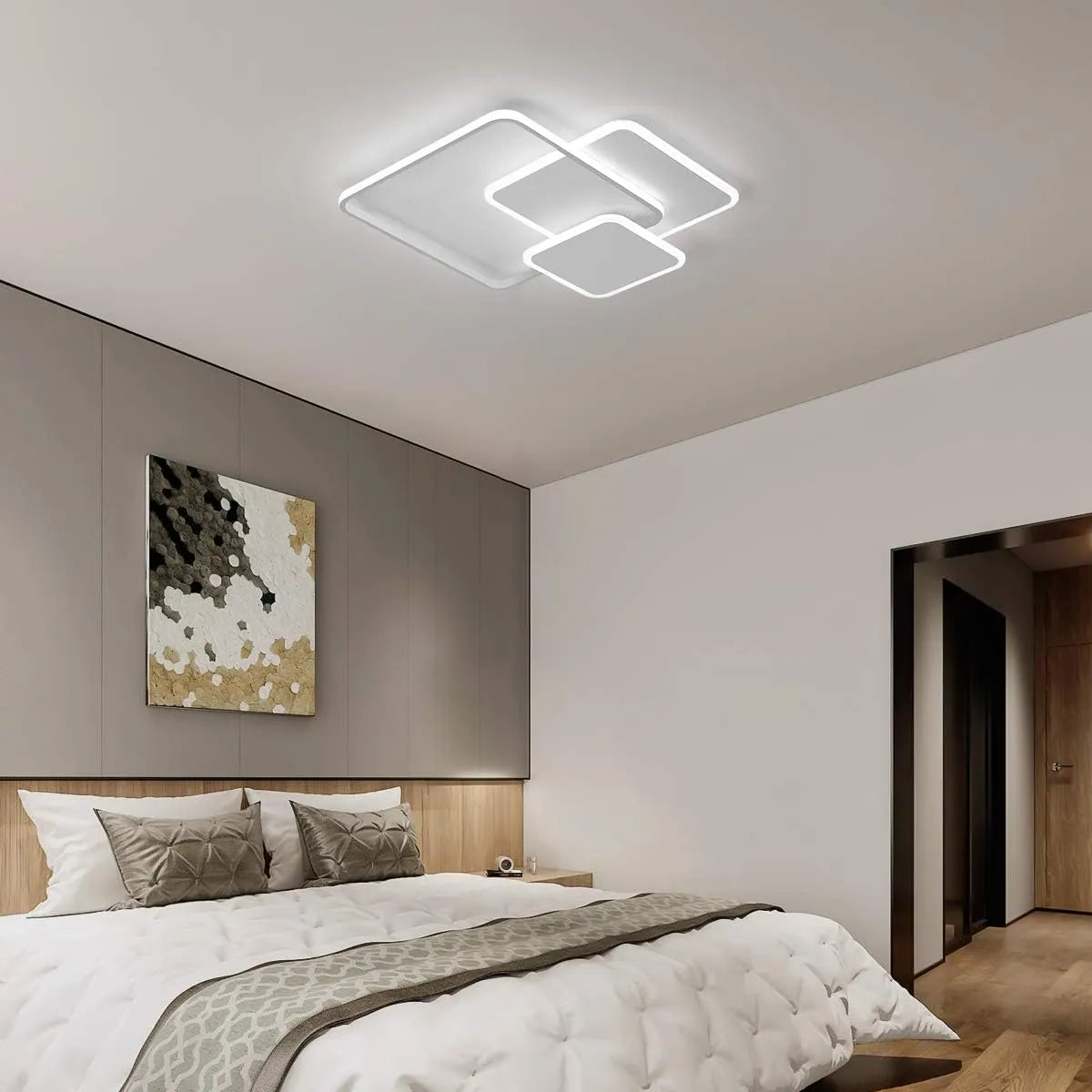 Modula 3 – Plafoniera LED Geometrica con CCT e Funzione Memoria