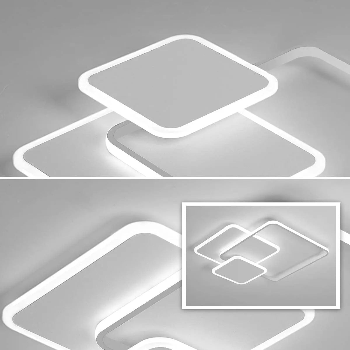 Modula 3 – Plafoniera LED Geometrica con CCT e Funzione Memoria