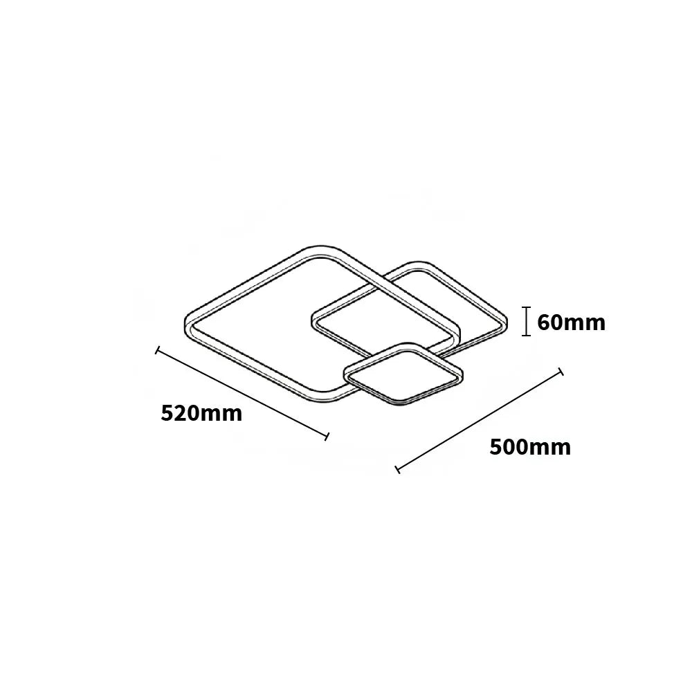 Modula 3 – Plafoniera LED Geometrica con CCT e Funzione Memoria