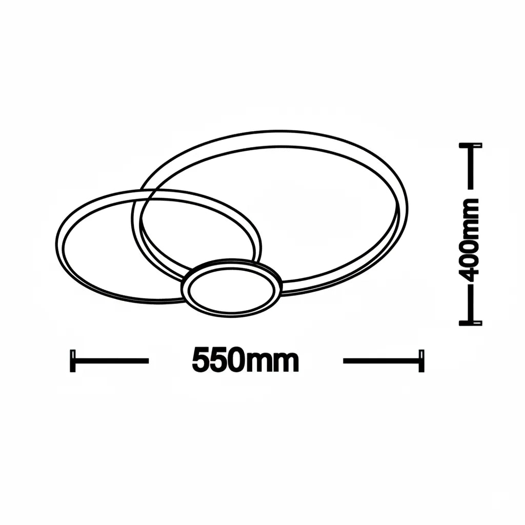 Cosmica – Plafoniera LED Design a Cerchi con CCT Switch