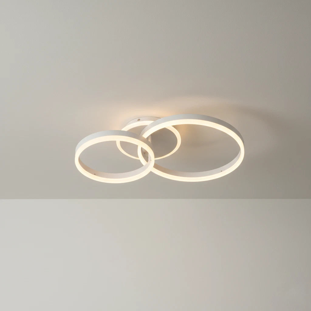Loop 3 – Plafoniera LED a Tre Cerchi con CCT Switch