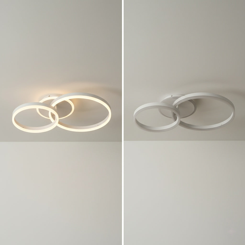Loop 3 – Plafoniera LED a Tre Cerchi con CCT Switch