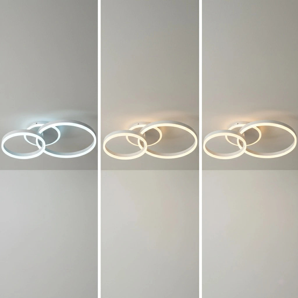 Loop 3 – Plafoniera LED a Tre Cerchi con CCT Switch