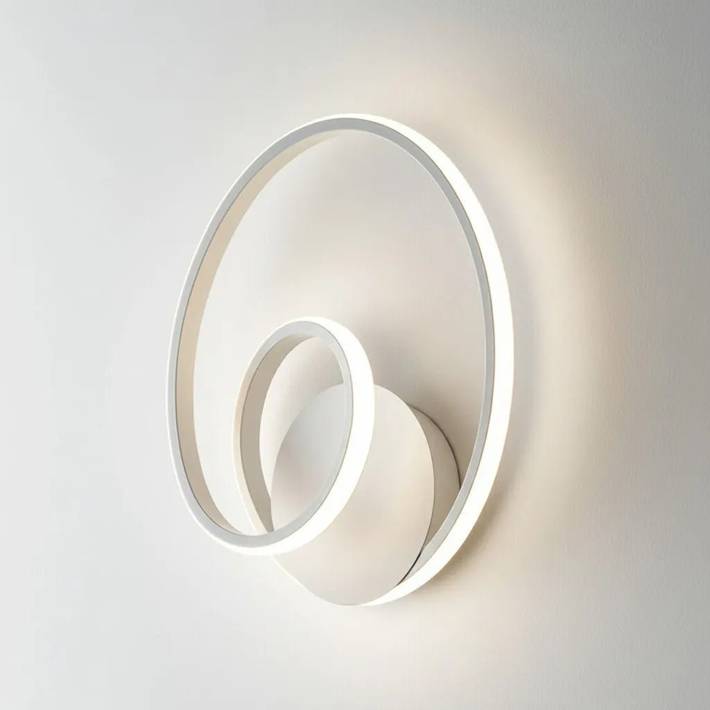 Circula – Applique LED a Cerchi Sovrapposti con Telecomando