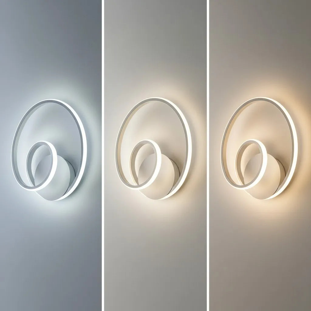 Circula – Applique LED a Cerchi Sovrapposti con Telecomando