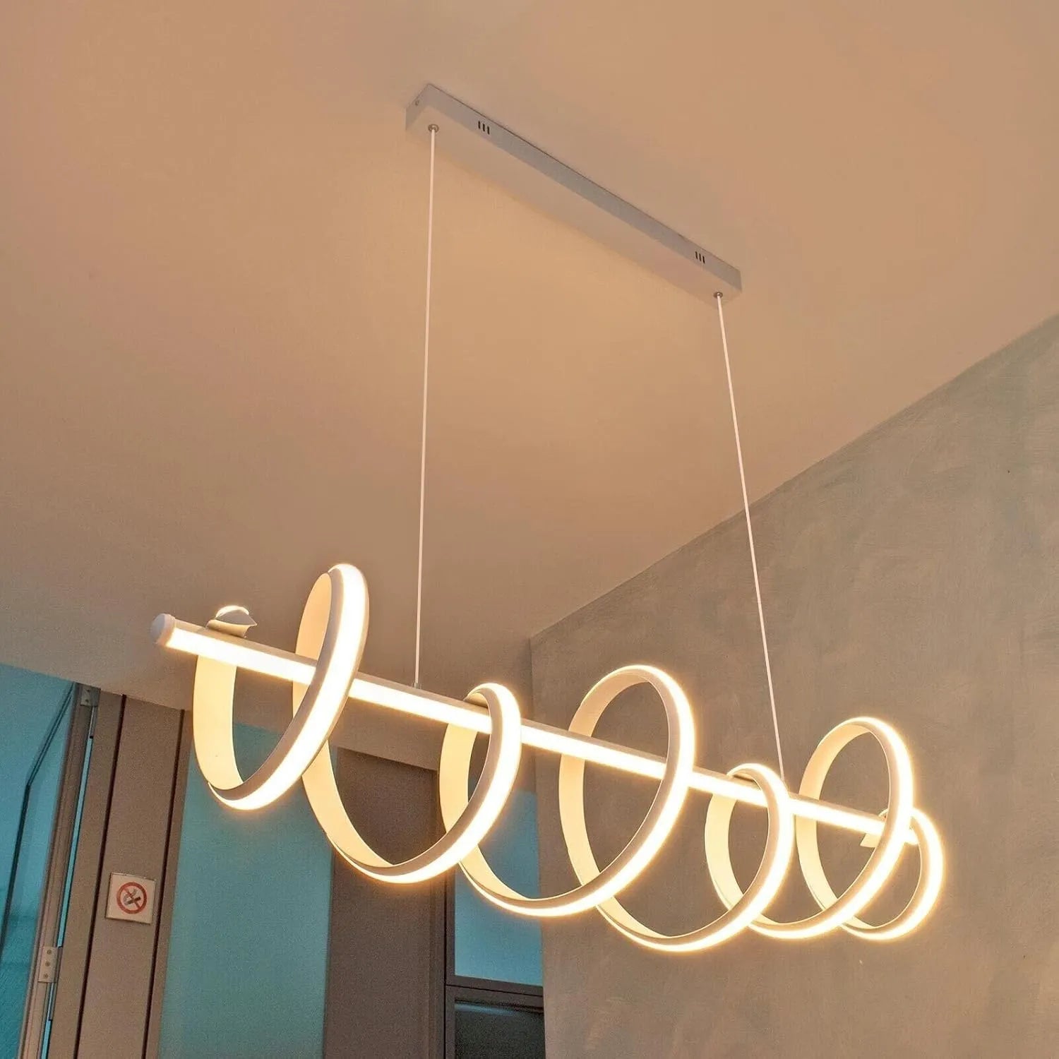Fluxa – Lampadario LED Lineare Design con CCT Switch