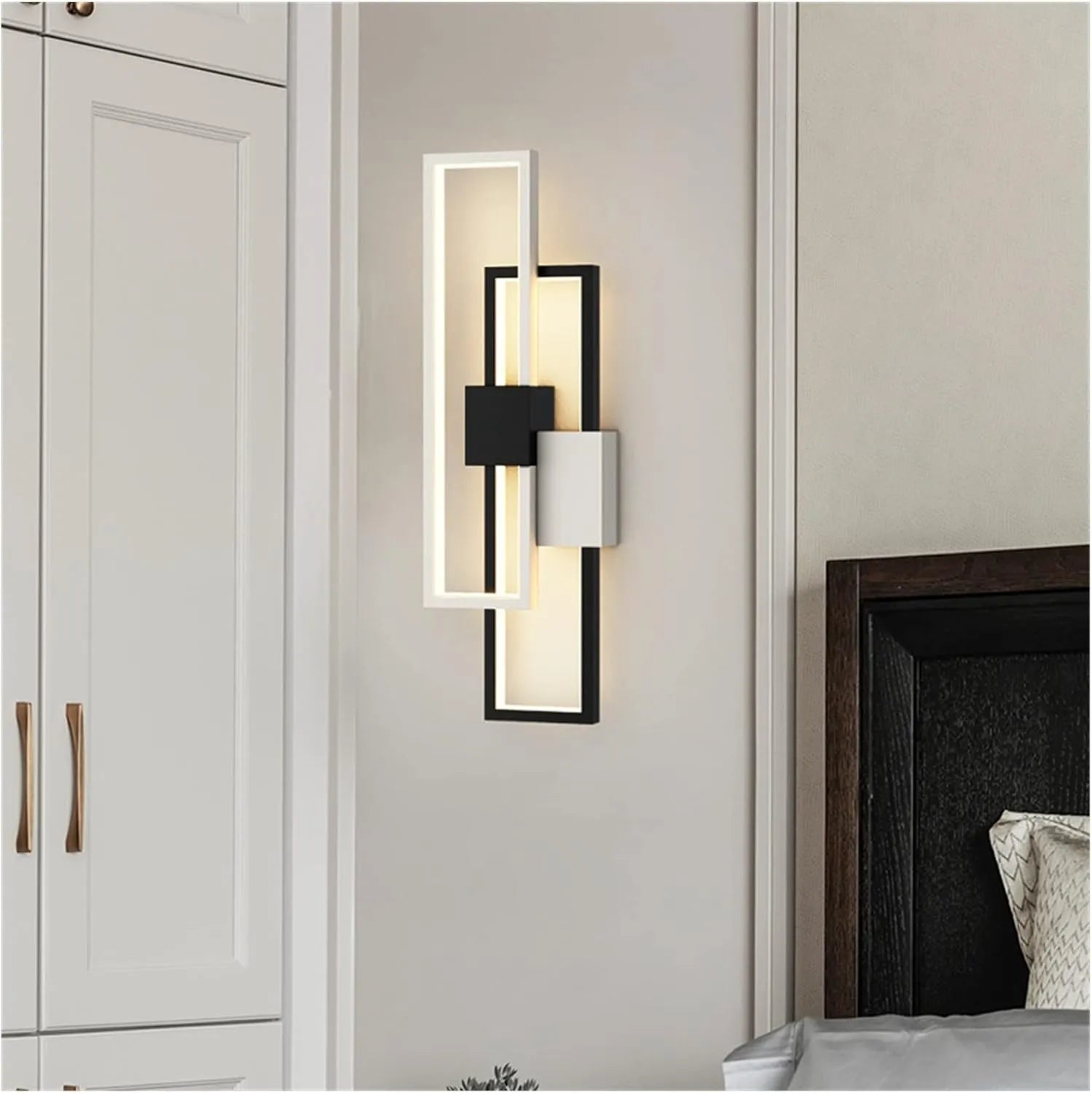 LumaFrame – Applique LED Geometrica con Doppio Telaio e Telecomando