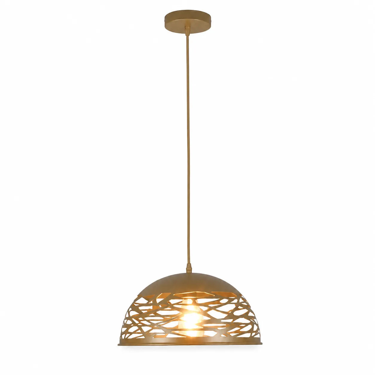 Mesh – Lampada a Sospensione Design Traforato in Metallo Nero