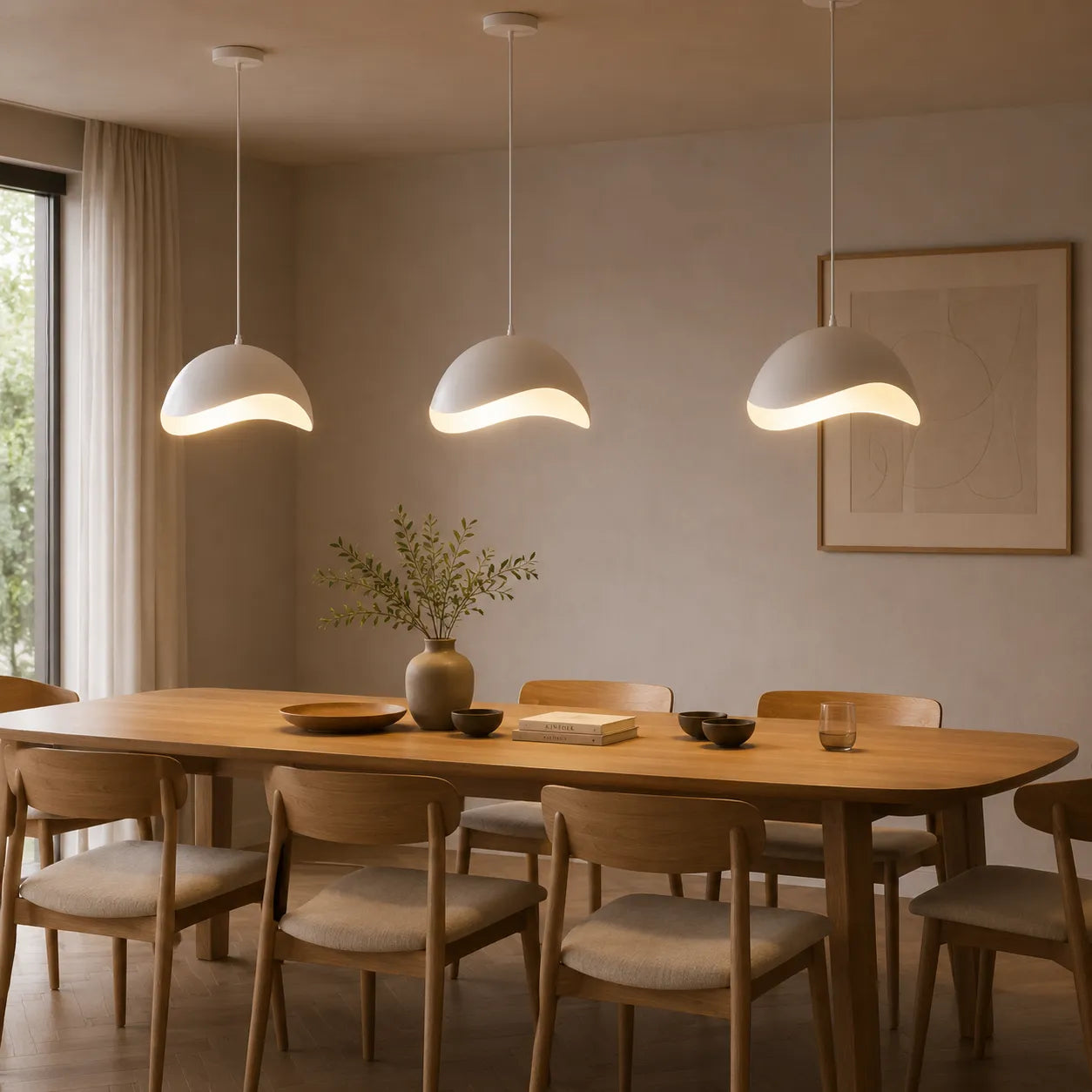 Nami – Lampadario a Sospensione Design Ondulato con Attacco E27