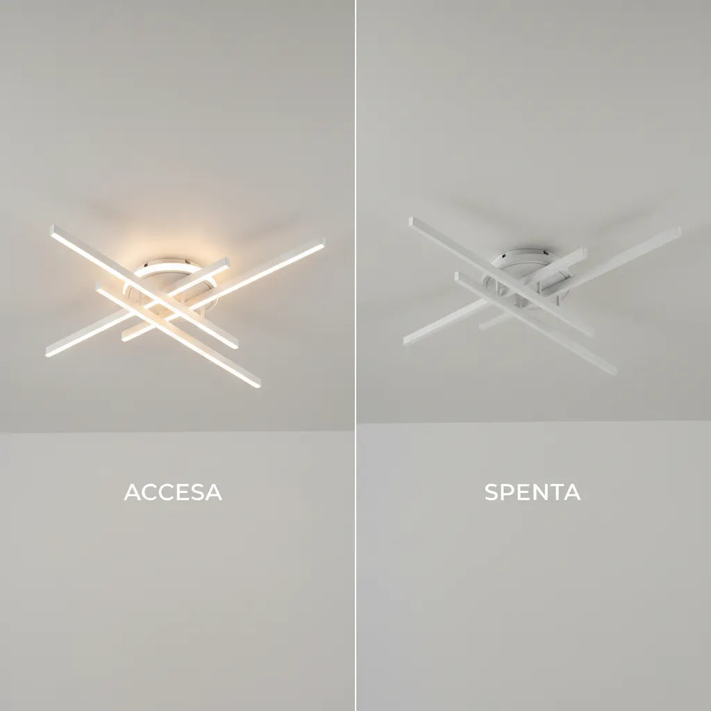 Intersect – Plafoniera LED Geometrica con CCT 3-Switch