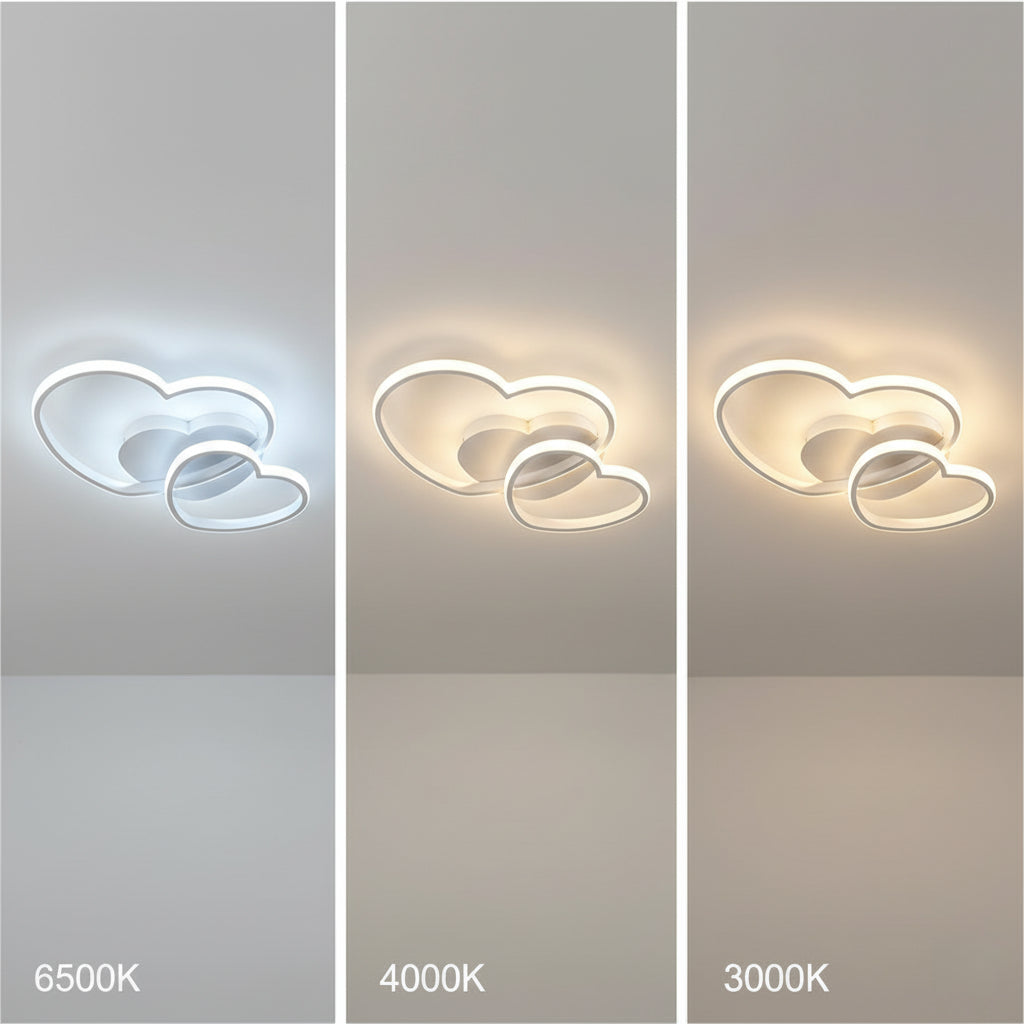 Dolcéa – Plafoniera LED a Cuori con CCT 3 Modalità