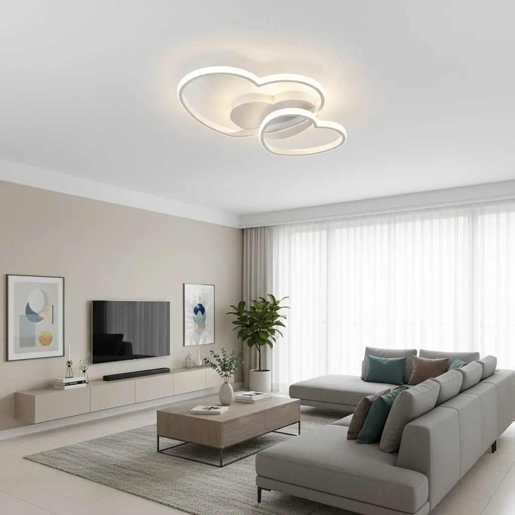 Dolcéa – Plafoniera LED a Cuori con CCT 3 Modalità