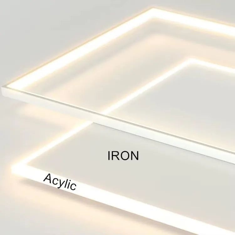 Q2 – Plafoniera LED a 3 Quadrati con Telecomando e App Bluetooth