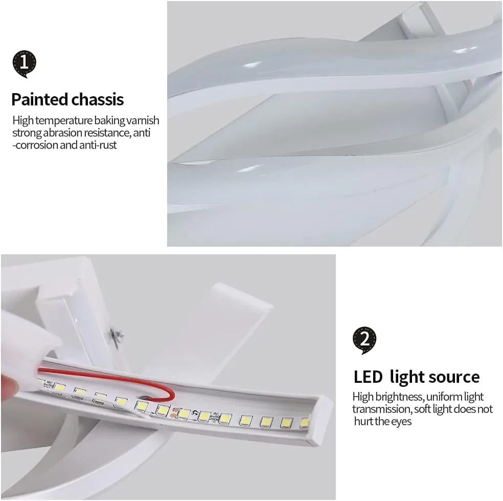 Spiralux – Applique LED Design a Linee Intrecciate con CCT Switch