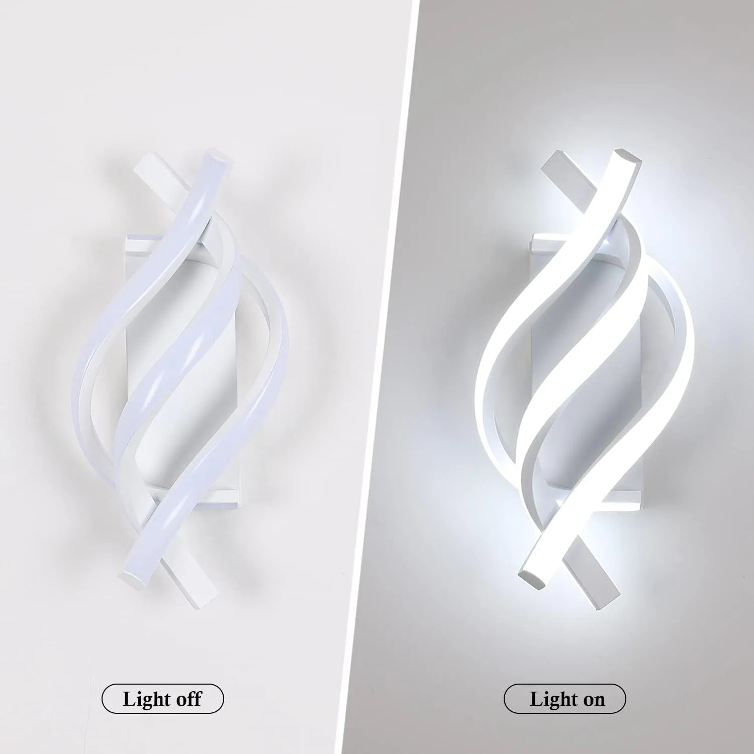 Spiralux – Applique LED Design a Linee Intrecciate con CCT Switch