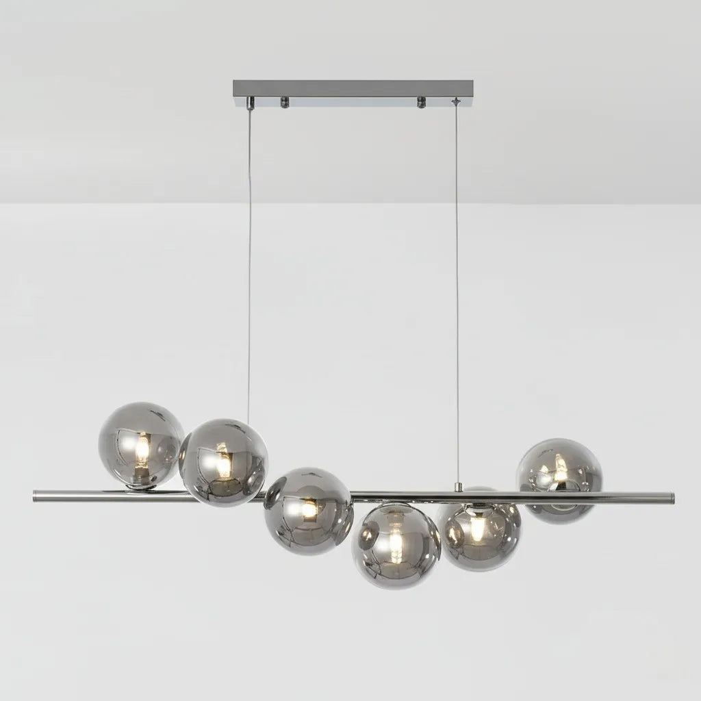 Cassiopeia – Lampadario Design a 6 Sfere in Vetro con Attacco G9