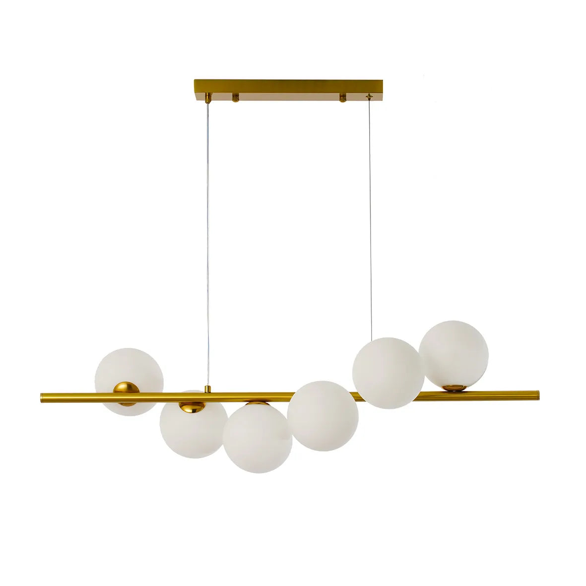 Cassiopeia – Lampadario Design a 6 Sfere in Vetro con Attacco G9